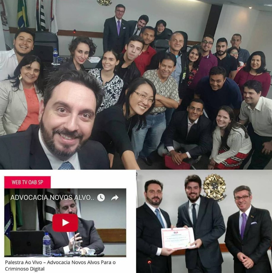Palestra Advocacia: Novos Alvos para o Criminoso Digital, na OAB/SP, com transmissão pela Web TV